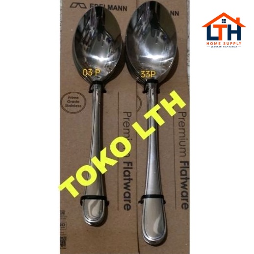 2-1044-1.jpg 6PCS SENDOK MAKAN ONINOX 520-03 P EDELMANN DESSERT SPOON HOTEL TEBAL