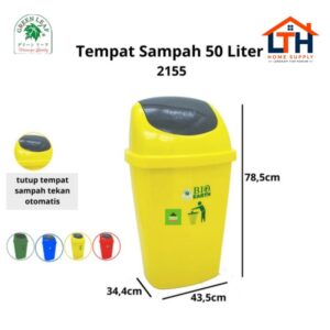 TEMPAT SAMPAH BIO DUSTBIN 50 LITER GREEN LEAF 2155
