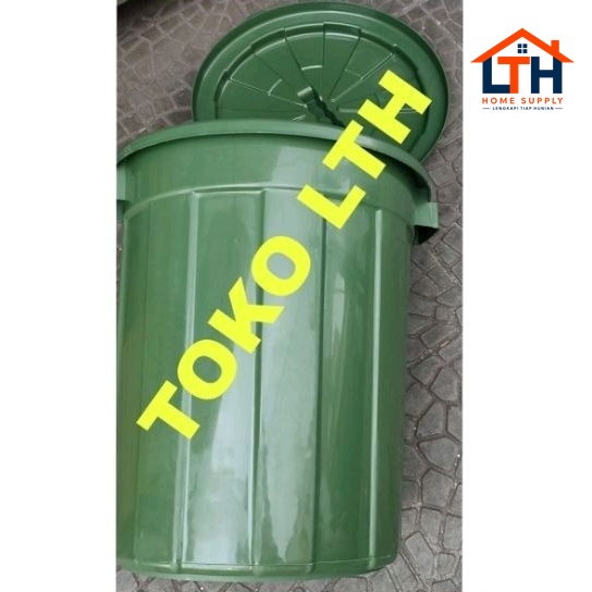 2-1055-1.jpg EMBER PLASTIK 60 LITER + TUTUP/ TONG AIR TINGGI BESAR