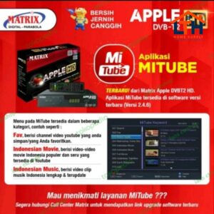 2-1060-1.jpg SET TOP BOX STB DIGITAL MATRIX APPLE MERAH HD DVB-T2 RECEIVER