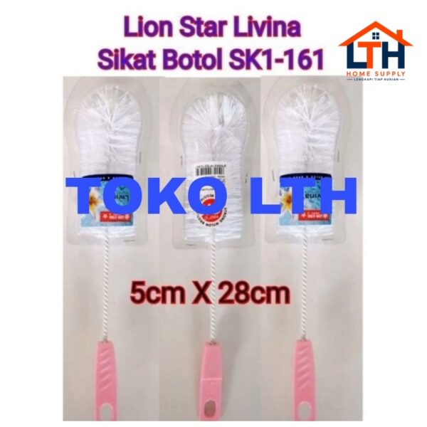2-1089-1.jpg SIKAT CUCI BOTOL PLASTIK SK1 LION STAR 161 LIVINA BOTTLE BRUSH SK 1
