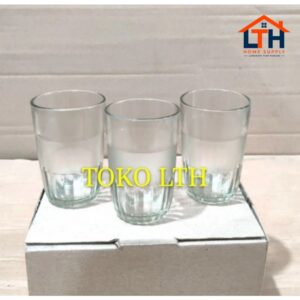 2-1099-1.jpg 6 PCS GELAS MINUM POLOS HS GELAS CANGKIR BELING KACA KOPI BENING