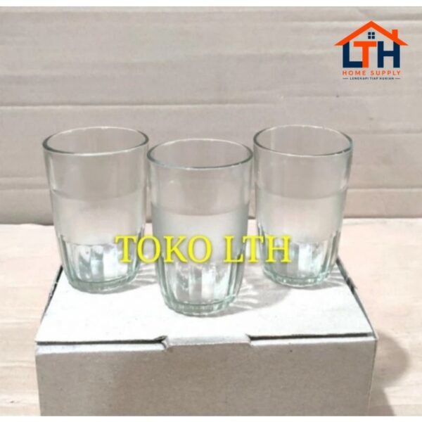 2-1099-1.jpg 6 PCS GELAS MINUM POLOS HS GELAS CANGKIR BELING KACA KOPI BENING