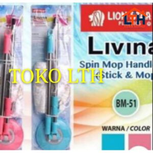 SUPER MOP REFILL BM51 ALAT PEL LANTAI SUMBU GAGANG LIVINA LION STAR BM-51 SUPERMOP