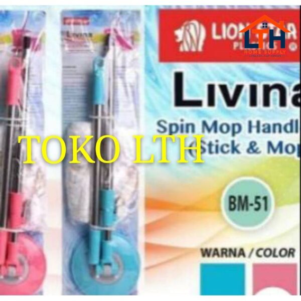 SUPER MOP REFILL BM51 ALAT PEL LANTAI SUMBU GAGANG LIVINA LION STAR BM-51 SUPERMOP