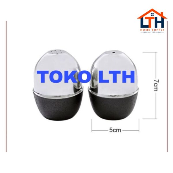 2-1114-1.jpg 2 PCS TANICA SALT AND PEPPER SHAKER TEMPAT BUMBU GARAM MERICA LADA STAINLESS