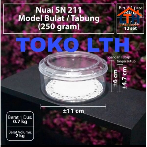 2-1120-1.jpg 12 PCS TOPLES KUE KERING BULAT NUAI SN211 250 GRAM SN 211