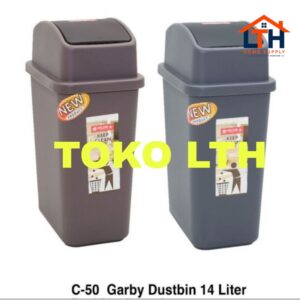 2-1124-1.jpg TEMPAT SAMPAH GARBI DUSTBIN 14 LTR LION STAR C-50 KOTAK TONG SAMPAH GOYANG C50