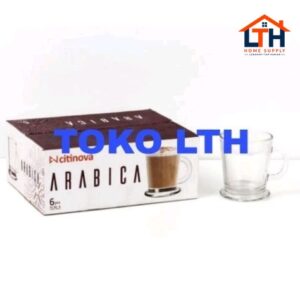 Gelas Gagang Polos Arabica -Citinova (6pcs)