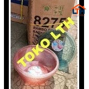 2-1131-1.jpg BASKOM PLASTIK TRANSPARAN 9.5 LTR RAMBO 8275 GREEN LEAF WASKOM BULAT TEBAL TAHAN BANTING