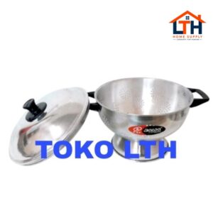 SANGKU NASI TUTUP 24 CM ALUMINIUM JAWA MASPION TEMPAT NASI WAKUL RICE BOWL