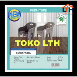 KURSI SANTAI SPARTA 1181 GREEN LEAF BANGKU SENDER TERAS TAMAN PLASTIK