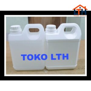 2-1146-1.jpg JERIGEN 1 LITER KOTAK NATURAL TUTUP SEGEL HDPE BOTOL PLASTIK KIMIA SABUN 1 LTR 1000 ML