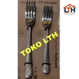2-1149-1.jpg 6 PCS GARPU MAKAN ONINOX 520-01 P EDELMANN DESSERT FORK HOTEL TEBAL