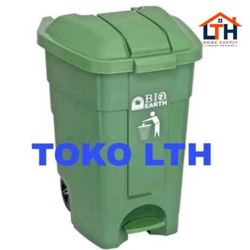 TEMPAT SAMPAH BIO INJAK RODA SEGI 90 LTR GREEN LEAF 2009 BIO STEP ON DUSTBIN 90 LITER