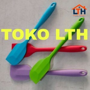 2-1165-1.jpg SPATULA SILIKON SUTIL SENDOK KUE ROTI BAKING ADONAN SCRAPER SILICONE FOOD GRADE BESAR