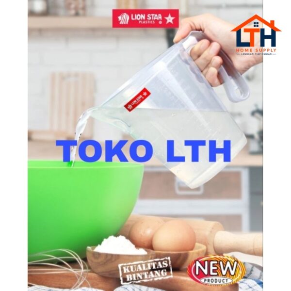 2-1185-1.jpg GELAS UKUR 2 LTR HANKO GC28 LION STAR GC 28 GELAS TAKAR TAKARAN 2000 ML MEASURING CUP