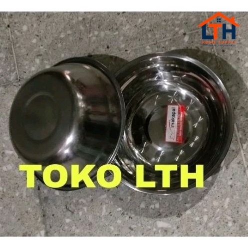 2-1187-1.jpg BASKOM 24 CM STAINLESS MANGKOK MANGKUK WASKOM KOBOKAN 24CM
