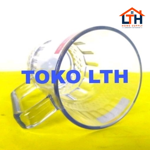 2-1218-1.jpg 3 PCS GELAS GAGANG AKRILIK MIKA 450 ML LION STAR FRESCO GL87 CANGKIR GLASS BIR TEH KOPI GL 87 LS