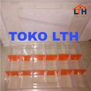 2-1234-1.jpg KOTAK PERKAKAS SEKAT 6-18 LORRAINE 1395 GREEN LEAF BOX PERHIASAN ALAT JAHIT WADAH SERBAGUNA STORAGE BOX