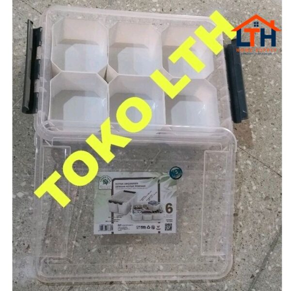 SOLARIS 7839 S KOTAK BOX ORGANIZER SERBAGUNA WADAH PEMISAH GREEN LEAF