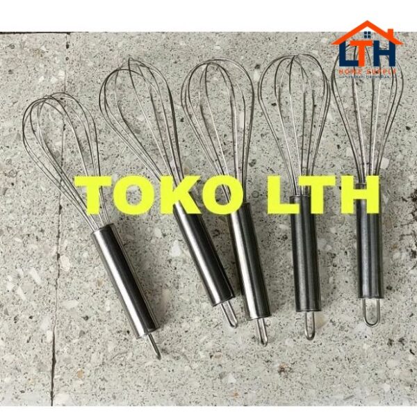 2-1242-1.jpg BALLOON WHISK KOCOKAN TELUR STAINLESS PENGOCOK PENGADUK ADONAN MIXER MANUAL