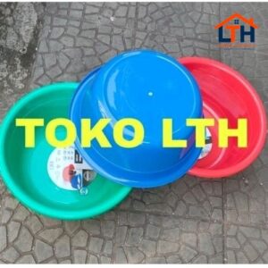 2-1261-1.jpg BASKOM BULAT BUNDAR JOLANG TORRENTE 14" 20 " EMBER BAK CUCI PLASTIK ATARI 9837 9840 GREEN LEAF