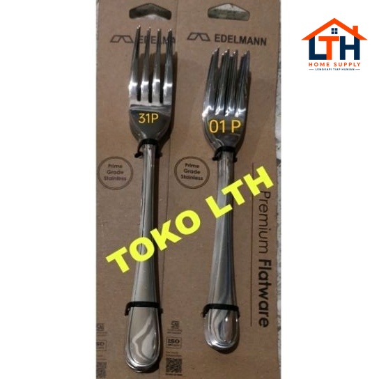2-1262-1.jpg 6 PCS GARPU MAKAN HOTEL ONINOX 520-31P EDELMANN DINNER FORK TEBAL