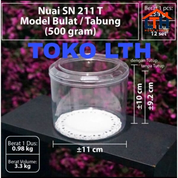 2-1268-1.jpg 12 PCS TOPLES KUE KERING BULAT TINGGI NUAI SN211T SN 211 T
