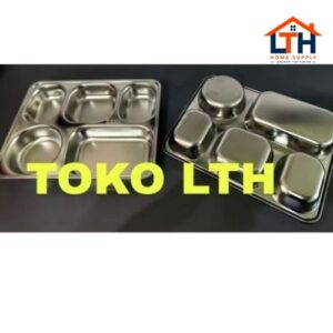 2-1282-1.jpg FOOD TRAY STAINLESS SUS 304 KOTAK MAKANAN SEKAT 5 STAINLESS