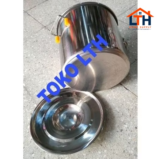 PANCI STOCKPOT STAINLESS 25 CM PANCI MASAK 12 LITER TINGGI DANDANG POLOS