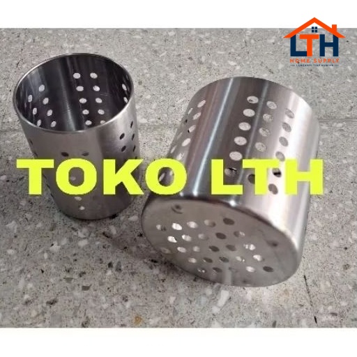 TEMPAT SENDOK GARPU SUMPIT SEDOTAN STAINLESS BULAT RESTO CAFE KECIL BESAR