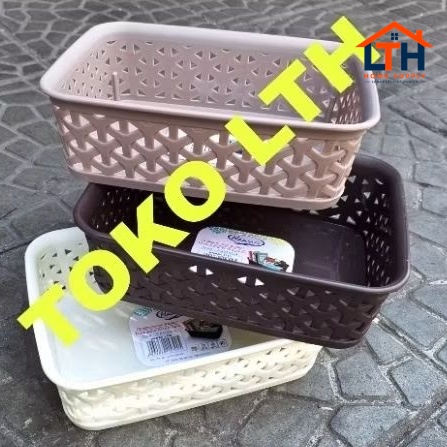 2-1349-1.jpg KERANJANG SERBAGUNA CASTALLA SMALL 5790 HAWAII PLASTIK TEMPAT BUMBU MEJA WADAH ORGANIZER