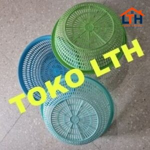 2-1351-1.jpg SARINGAN KERANJANG BUAH SAYUR 30 CM BASKOM CUCI SAYUR BULAT LUBANG TEMPAT BUAH