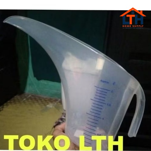 2-1368-1.jpg GELAS UKUR TAKAR 2 LTR 2000 ML LEHER MONCONG PANJANG 1878 GREEN LEAF GELAS TAKAR OLI CORONG