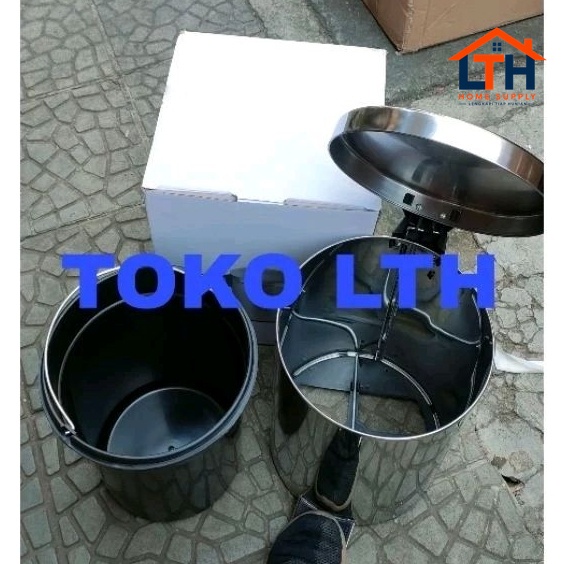 Tempat Sampah Injak Stainless 12L - Subron