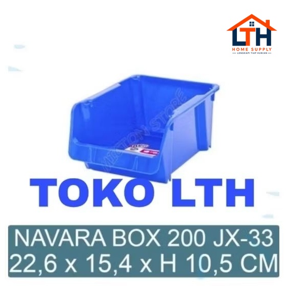 NAVARA BOX 200 JX 33 KOTAK PENYIMPANAN SUSUN SERBAGUNA LION STAR JX33