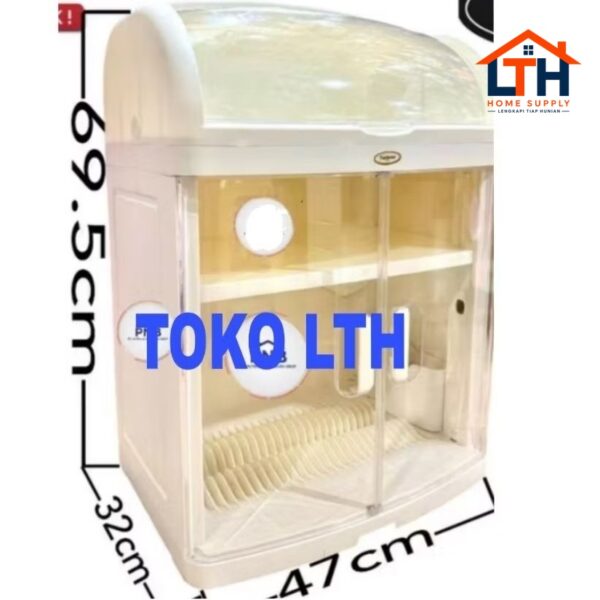 2-1411-1.jpg LEMARI RAK PIRING PLASTIK CALYPSO 1 LEMARI LACI DAPUR SERBAGUNA TAIWAN LRP001
