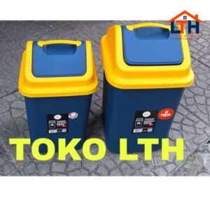 2-1414-1.jpg Tempat Sampah Segi Tutup Goyang 15L Oline 7452 - Hommy
