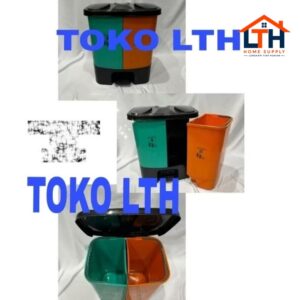 2-1416-1.jpg TEMPAT TONG SAMPAH INJAK 40 LITER 2 WARNA MPW MEDIS ORGANIK ANORGANIK 40 LTR