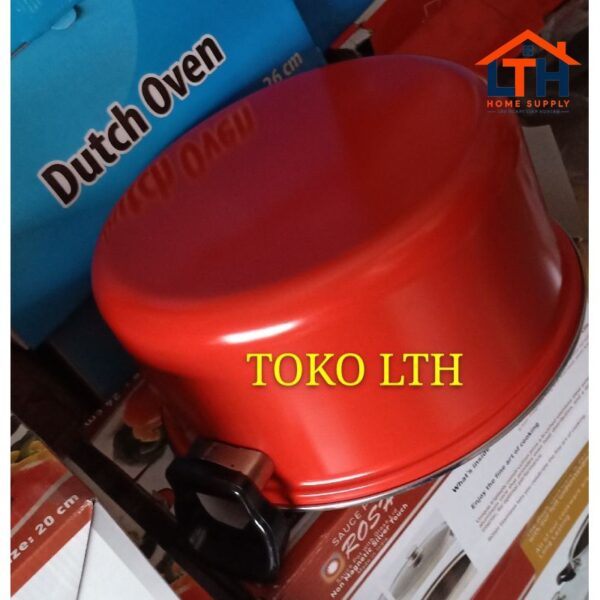 2-168-1.jpg PANCI TEFLON TUTUP KACA 26 CM MASPION / DUTCH OVEN ANTI LENGKET / DEEP FRYER