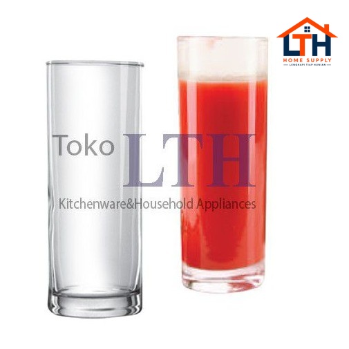 PER 6 PCS GELAS JUS CAFE / GELAS COLA / GELAS TINGGI POLOS KACA CITINOVA BAMBOO BW 02-12