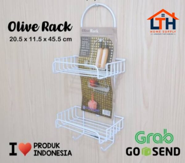 2-194-1.jpg RAK GANTUNG SERBAGUNA / OLIVE RAK MODELLINE / RAK DAPUR / RAK SHAMPO