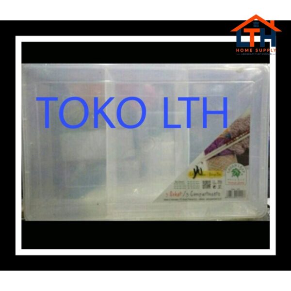 2-223-1.jpg KOTAK PERKAKAS REIKO 1420 SEKAT 3 GREEN LEAF / KOTAK SERBAGUNA / BOX