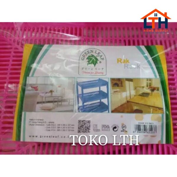 RAK SERBAGUNA SUSUN 3/DAILY RACK SS 3 GREEN LEAF