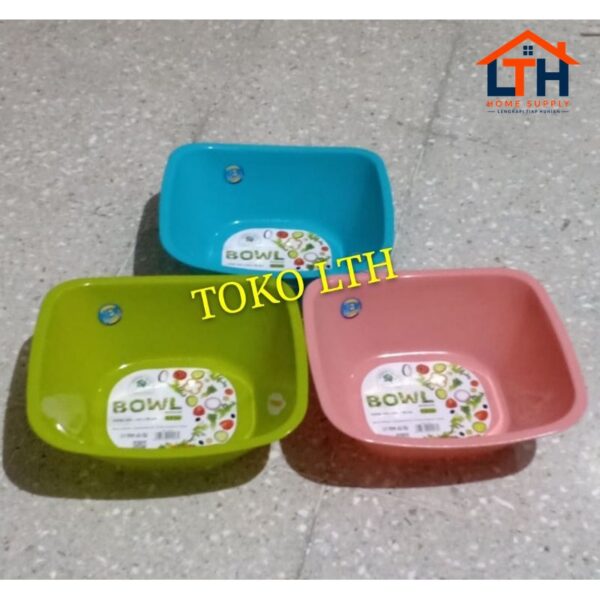 BASKOM SEGI PLASTIK 2.5 ltr GREEN LEAF 4206 / MANGKOK PLASTIK BESAR