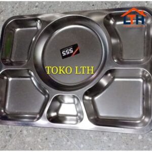FOOD TRAY STAINLESS / NAMPAN SEKAT / KOTAK MAKAN / TEMPAT MAKAN
