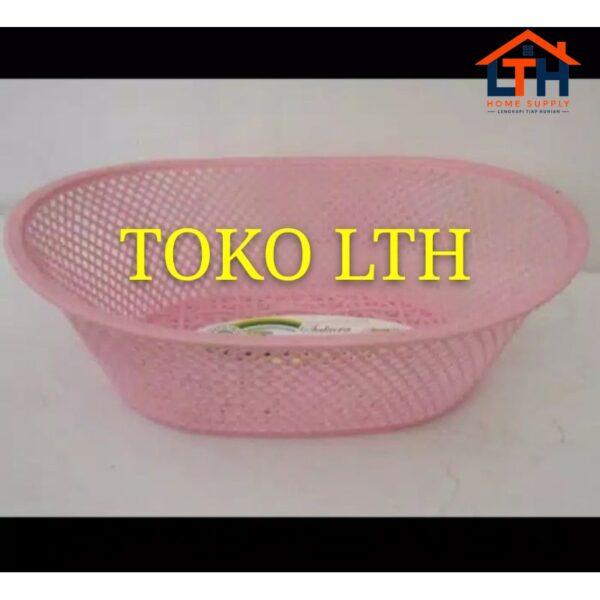 2-316-1.jpg Keranjang Buah Oval Sakura 910 - Green Leaf