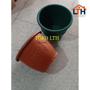 POT PLASTIK GLORY 40 CM WARNA / POT TANAMAN / POT BUNGA