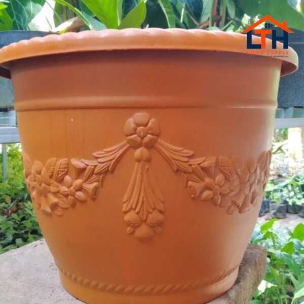 2-326-1.jpg POT PLASTIK GLORY 30cm COKLAT / POT TANAMAN / POT BUNGA